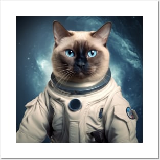 Astronaut Cat in Space - Tonkinese Posters and Art